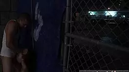 anya olsen takes rough doggy in public outdoors