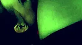 Hot teen footjob with lucky guy fucking