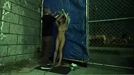 i had a rough bondage gangbang with teen anya in public