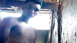 watch this naughty guy bathing in the favela, getting a facial from that asian cock?
