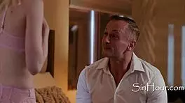 Petite Cutie in Pink Lingerie Looks Like Barbie, Wow! How Does She Seduce Her Boyfriend with That Skinny Body and Cute Tits? What a Stunning Girlfriend!