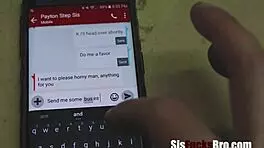 Blindfolded Step Sister Mistakes Cock for Peyton Robbie's Fantasy