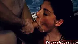 Poor lil latina teen gina endures intense face fucking without bdsm