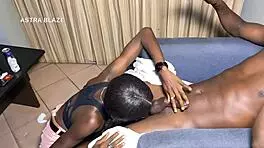 Ghanaian Football Fan Bent Over For Monster Cock During Chelsea Match.