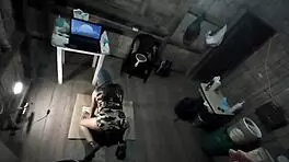 mi hermanastra militar vino caliente y nos pusimos a follar en el piso