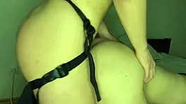 Hot Lesbian Couple's Strapon and Doggystyle Fuck