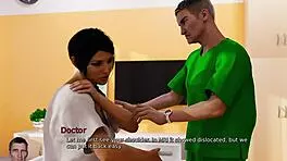 Yo, check Anna in 3D hentai game, masturbating at midnight with huge tits