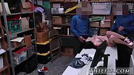 Hot teen gets intense anal fuck and creampie.