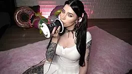 asmr session with perfect bae honey haze on her knees, russian teen amateur