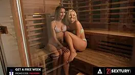 Remarkable Young Blonde Angie Koks Gets Body Caressed