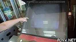 Erected Cock Penetrates Bald Cunt Easily And Roughly