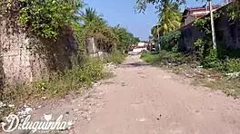 skinny brazilian pornstar jerks monster cock in abandoned site