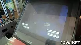 Erected Cock Penetrates Bald Cunt Easily And Roughly