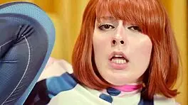 Cosplay Ochako Uraraka Tries Not To Cum As Sex Machine Fucks Pussy And Asshole Until Creampie