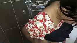 feeling so aroused by my colombian teen neighbor peeing in the bathroom and swallowing all my semen in her mouth