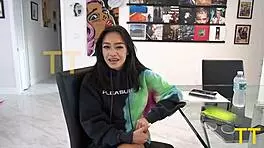 Tight pussy petite 18+ asian slut loses street race and receives a fat cock in outdoor blowjob.