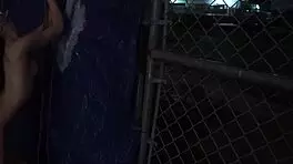 i fucked this blonde teen outdoors in a rough public bang-out, she's bound and everything