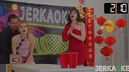 petite blonde takes rough pounding in game