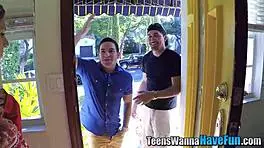 Spunk Sprayed on Teen 18+ at Wild Party