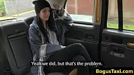 Uk Teen Rides In Taxi With Driver