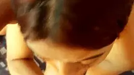 hey, stepsister sucking cock with handjob and deepthroat 😏