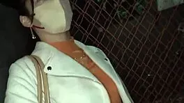 An extramarital affair of a young Japanese girl