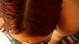 hey, stepsister sucking cock with handjob and deepthroat 😏