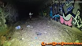 sandiego hunters get anal-ized in tunnel