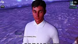 sunshine love plays anime game in underwear