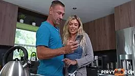 Stepmom Vivianne de Silva GETS THREESOME with Jimmy Michaels and Peter Fitzwell. Big tits MILF action in POV.