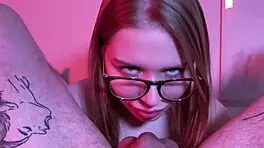 Cumshot on step sister's ass after classes 😏