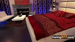 We are bisexual swingers kissing and having softcore sex