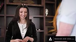 modern-day sins - lauren phillips helps virgin lesbians lily larimar n maya woulfe in 3-way