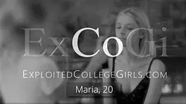 the blonde skinny hottie maria sucks cock and gets creampied on cam