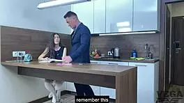 I felt so excited when my perfect teen stepsister caught me watching porn and helped me cum