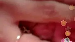 Indian beauty broadcasts live, massaging big tits on webcam