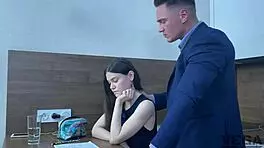 I felt so excited when my perfect teen stepsister caught me watching porn and helped me cum