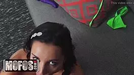 Tan Line Bikini Babe Jade Amber Seduces with Blowjob Skills