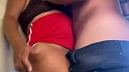 Home alone with naughty stepbrother? He couldn't resist fucking me!