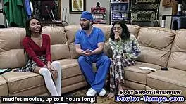 i, solana, am so nervouse for my 1st gyno exam with doctor tampa, spreading my ebony tits in latex gloves