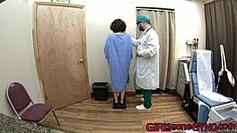Curly Cutie Brooklyn Rossi Experiences First Gyno Exam by Doctor Tampa.