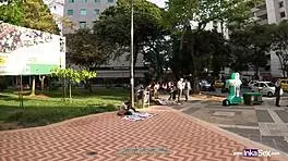 Colombiana Caught Watching Match