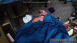 Virgin teen fucks milf cop in threesome