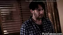 Intense Petite Babe Spitroasted in Taboo Threesome Fantasy with Glamour and Spitting