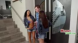 stepsisters in same bikini get fucked hard for patriotic project