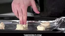 Stepmom Penny Barber Catches Stepson Tyler Cruise Fucking Dough, Helps Him Out