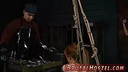 Teen in skinny jeans experiences domination and bondage sex