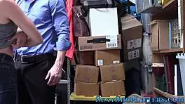 Teen thief gets caught and cumshotted 😏