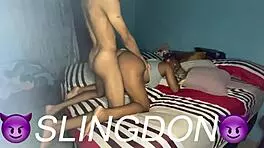 dicking down big booty ebony teen on backshot pov fucking