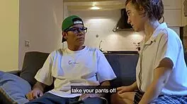 classmates playing adult games on the sofa